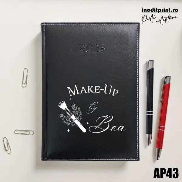 Agenda personalizata 2026 Make-Up AP43 DELUXE H, Corinaldo Negru