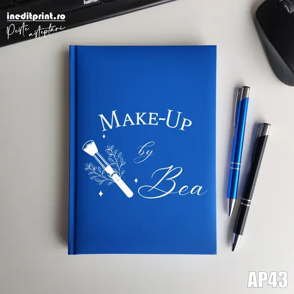 Agenda personalizata 2026 Make-Up AP43 NEDATATA RT, ALBASTRU