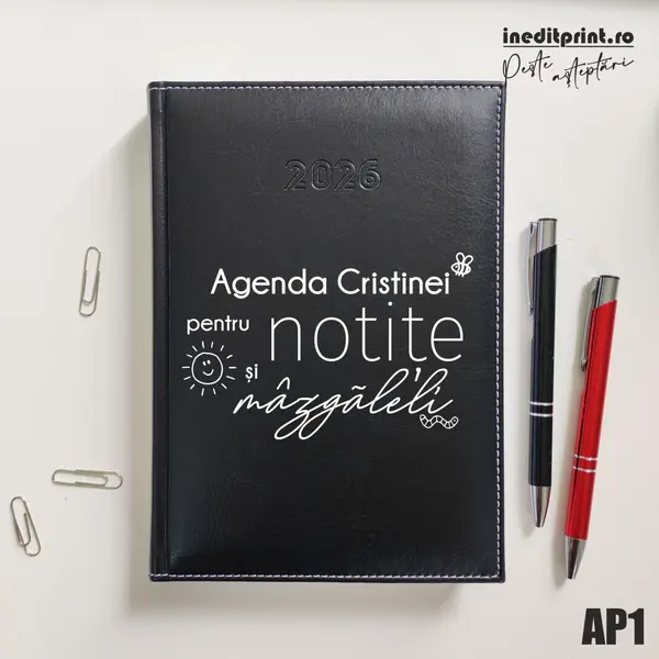 Agenda personalizata 2026 mazgaleli - AP1 DELUXE H, Corinaldo Negru