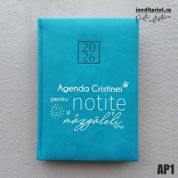 Agenda personalizata 2026 mazgaleli - AP1 DELUXE H, Edolo Turcoaz