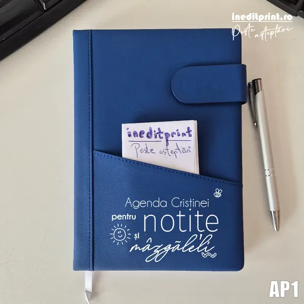 Agenda personalizata 2026 mazgaleli - AP1 NEDATATA AD, ALBASTRU CB