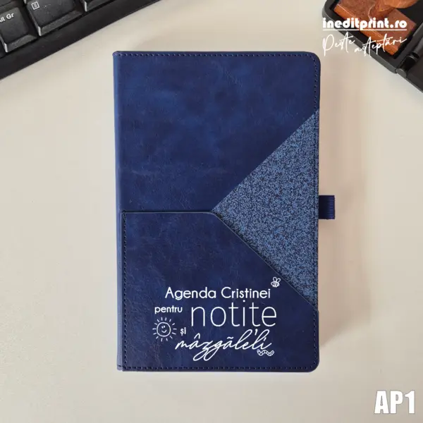 Agenda personalizata 2026 mazgaleli - AP1 NEDATATA AD, ALBASTRU X-LINE