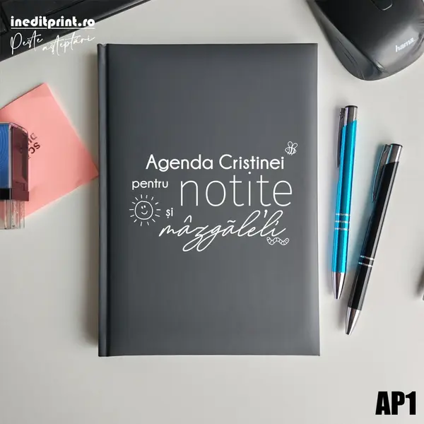 Agenda personalizata 2026 mazgaleli - AP1 NEDATATA RT, Gri