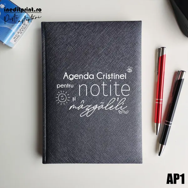 Agenda personalizata 2026 mazgaleli - AP1 NEDATATA RT, Gri-Adria