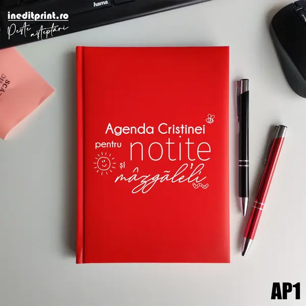 Agenda personalizata 2026 mazgaleli - AP1 NEDATATA RT, Rosu