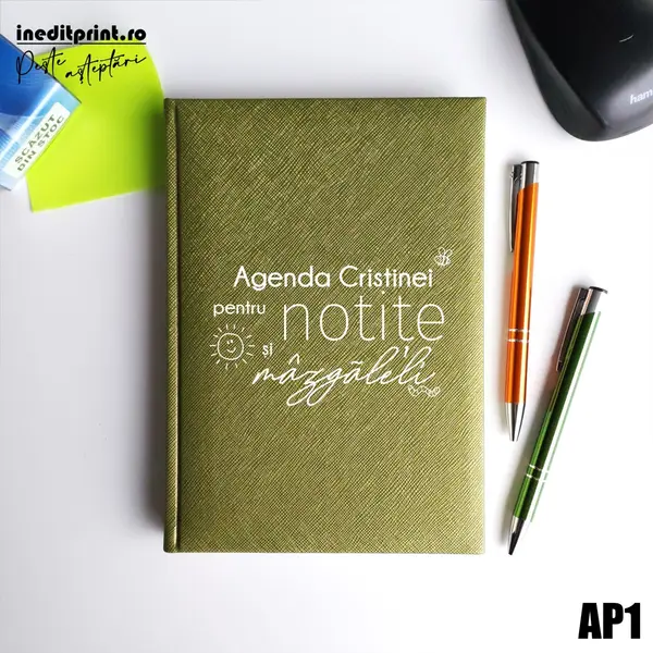 Agenda personalizata 2026 mazgaleli - AP1 NEDATATA RT, Verde-Adria