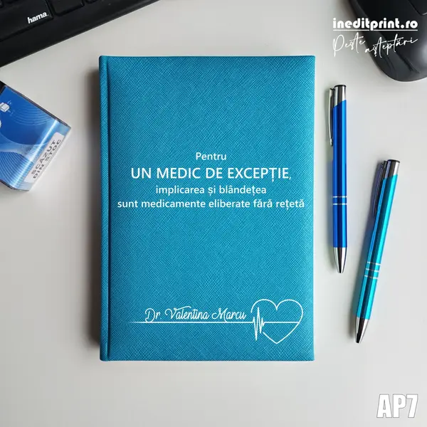 Agenda personalizata 2026 Medic de exceptie AP7 NEDATATA RT, Turcoaz-Adria