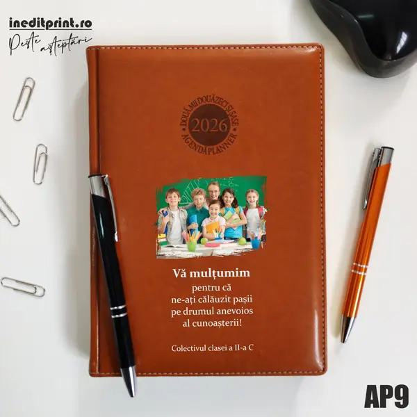 Agenda personalizata 2026 Multumiri AP9 DELUXE PREMIUM, Amsterdam Maro
