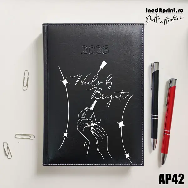Agenda personalizata 2026 Nails By AP42 DELUXE H, Corinaldo Negru