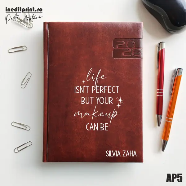 Agenda personalizata 2026 Perfect makeup AP5 DELUXE PREMIUM, Narni Maro