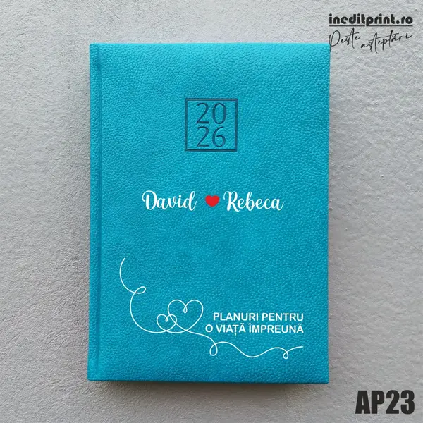 Agenda personalizata 2026 Planuri AP23 DELUXE H, Edolo Turcoaz