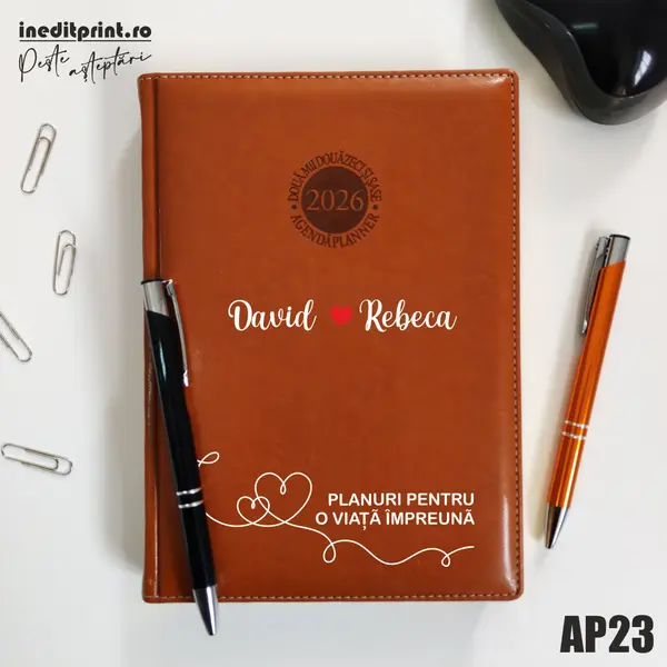 Agenda personalizata 2026 Planuri AP23 DELUXE PREMIUM, Amsterdam Maro