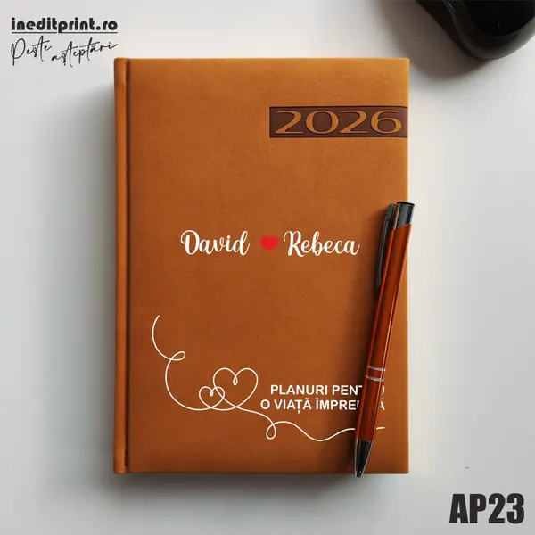 Agenda personalizata 2026 Planuri AP23 DELUXE PREMIUM, Teano Maro