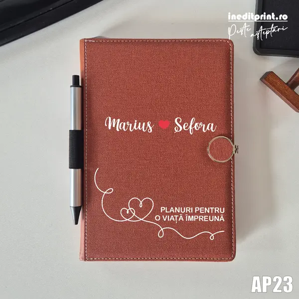 Agenda personalizata 2026 Planuri AP23 NEDATATA AD, Maro CP