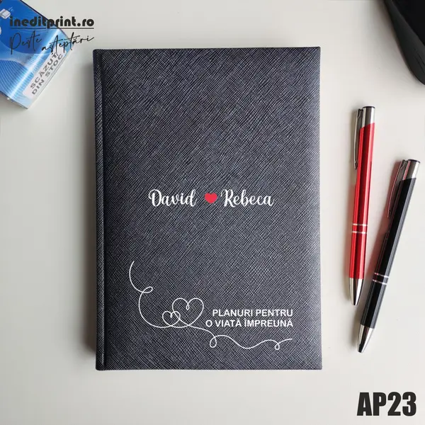 Agenda personalizata 2026 Planuri AP23 NEDATATA RT, Gri-Adria
