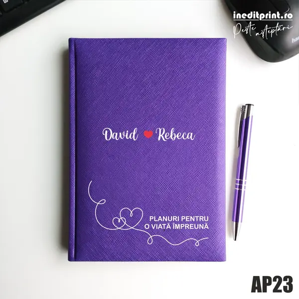 Agenda personalizata 2026 Planuri AP23 NEDATATA RT, Mov-Adria