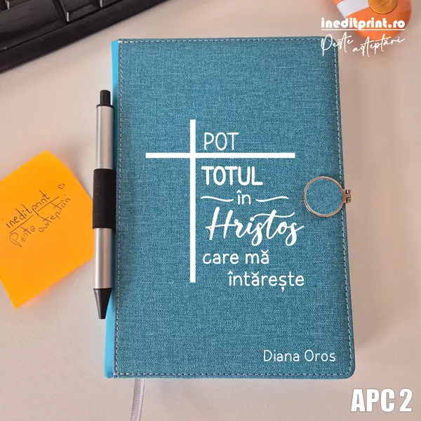 Agenda personalizata 2026 Pot totul in Hristos APC2 NEDATATA AD, TURCOAZ CP