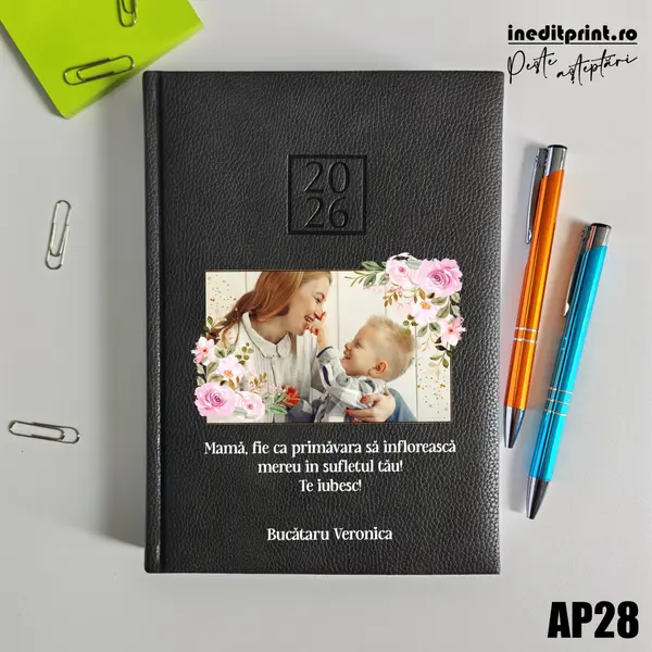 Agenda personalizata 2026 Primavara AP28 DELUXE H, Edolo Maro