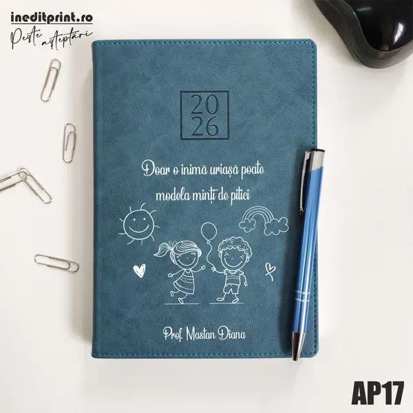 Agenda personalizata 2026 Profesoara AP17 DELUXE PREMIUM, Chianti Verde Cyprus