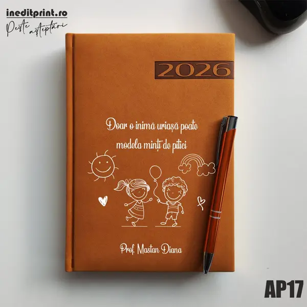 Agenda personalizata 2026 Profesoara AP17 DELUXE PREMIUM, Teano Maro