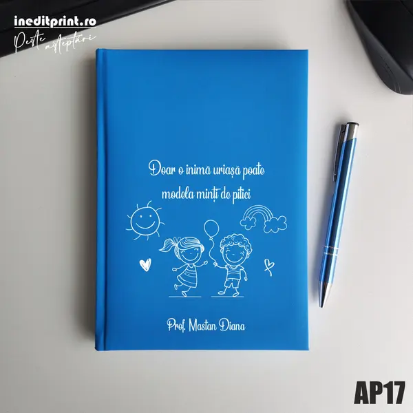 Agenda personalizata 2026 Profesoara AP17 NEDATATA RT, Bleu