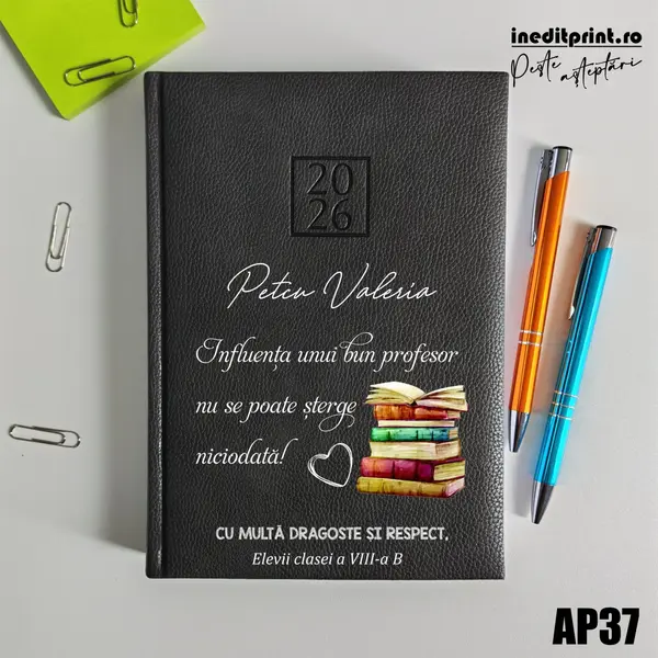 Agenda personalizata 2026 Profesor AP37 DELUXE H, Edolo Maro