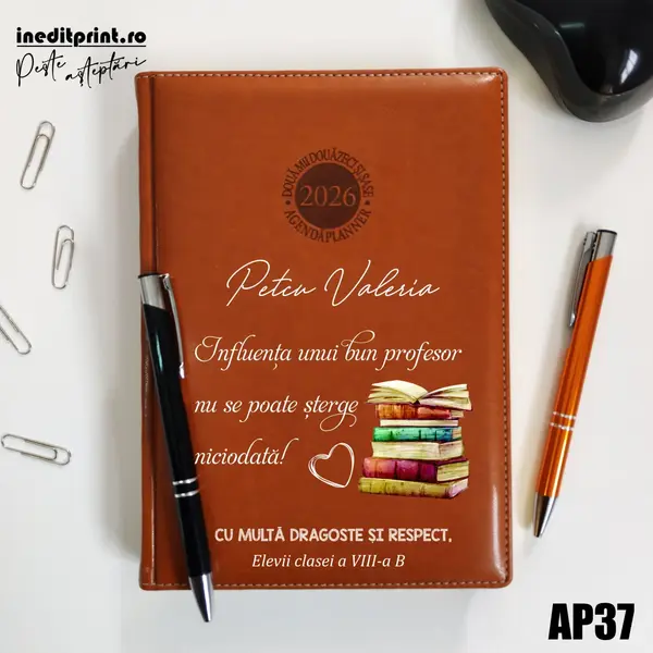 Agenda personalizata 2026 Profesor AP37 DELUXE PREMIUM, Amsterdam Maro