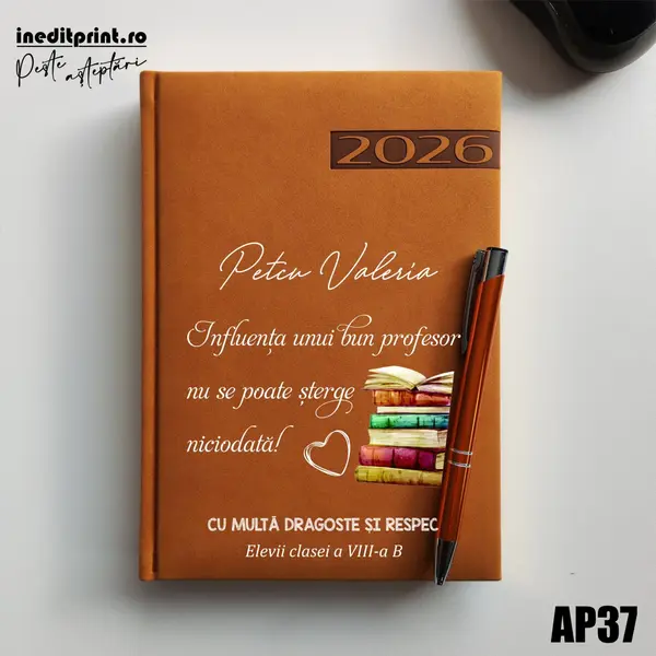 Agenda personalizata 2026 Profesor AP37 DELUXE PREMIUM, Teano Maro