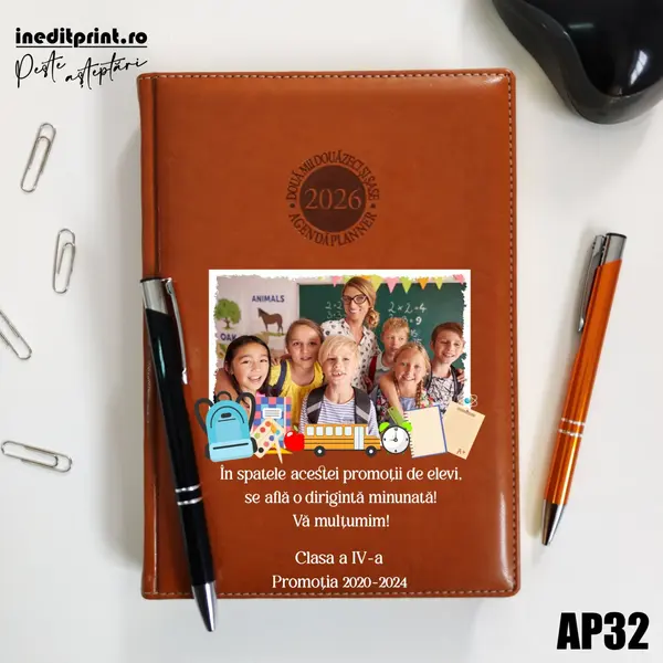 Agenda personalizata 2026 Profesori AP32 DELUXE PREMIUM, Amsterdam Maro