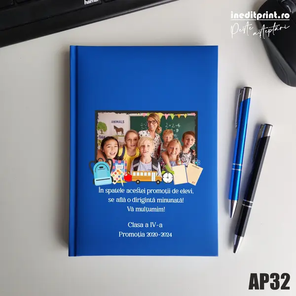 Agenda personalizata 2026 Profesori AP32 NEDATATA RT, ALBASTRU