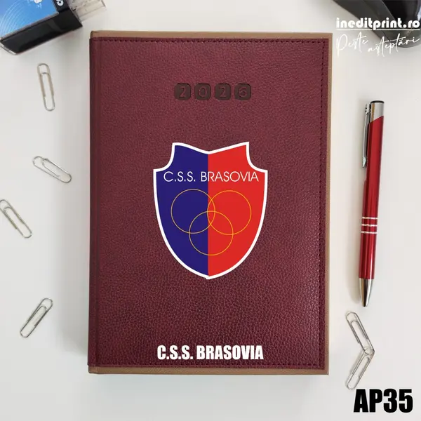 Agenda personalizata 2026 Sport AP35 DELUXE PREMIUM, Alghero Bordo