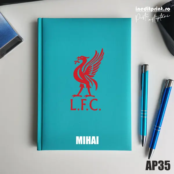 Agenda personalizata 2026 Sport AP35 NEDATATA RT, Turcoaz