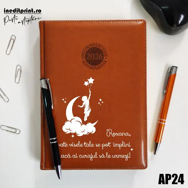 Agenda personalizata 2026 Visele tale AP24 DELUXE PREMIUM, Amsterdam Maro