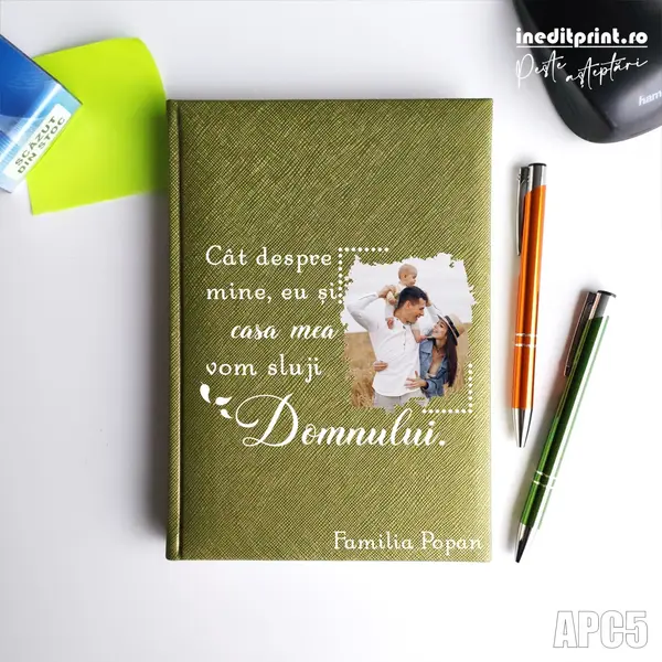 Agenda personalizata 2026 Vom sluji Domnului APC5 NEDATATA RT, Verde-Adria