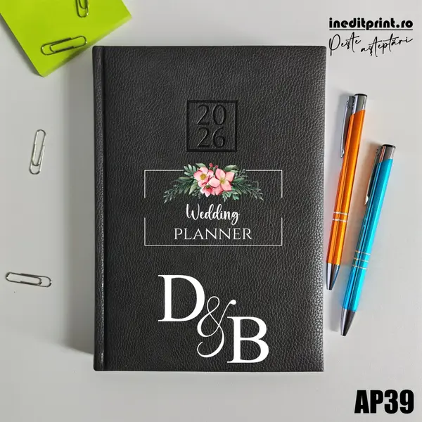 Agenda personalizata 2026 Wedding Planner AP39 DELUXE H, Edolo Maro
