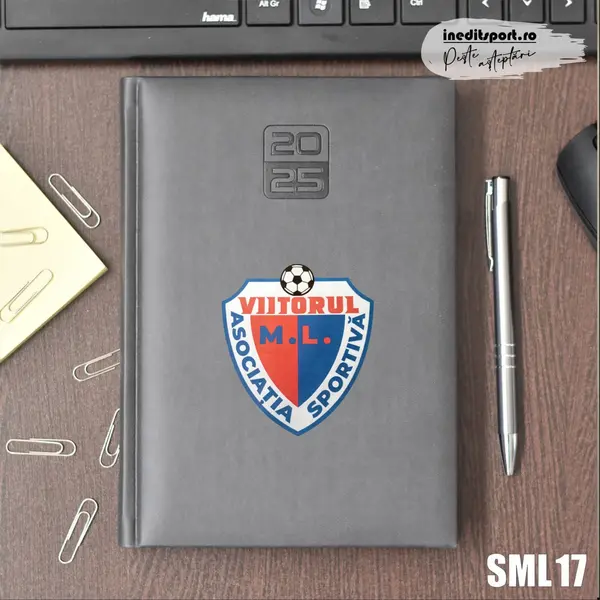 Agenda personalizata A.S. Viitorul M.L. SML17 GRI INCHIS, STANDARD HT2