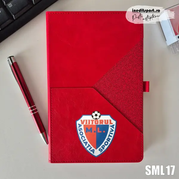 Agenda personalizata A.S. Viitorul M.L. SML17 NEDATATA AD, ROSU X-LINE