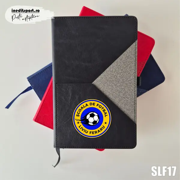 Agenda personalizata Scoala de fotbal Liviu Feraru SLF17 NEDATATA AD, NEGRU X-LINE