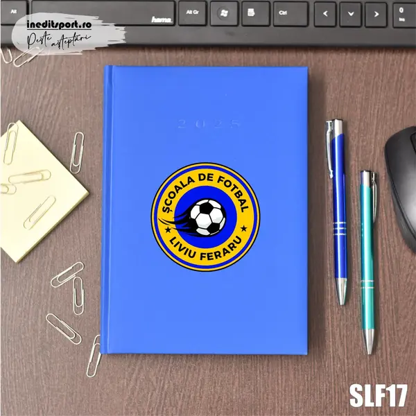 Agenda personalizata Scoala de fotbal Liviu Feraru SLF17 STANDARD H1, ALBASTRU DESCHIS