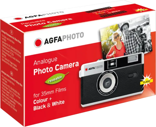 Agfaphoto Reusable Camera 35mm Black, Aparat foto analog, film
