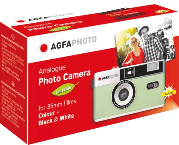 Agfaphoto Reusable Camera 35mm GREEN, Aparat foto analog, film