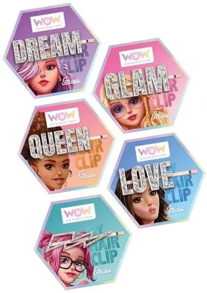 Agrafă de păr pentru copii WOW Generation - Stralucitoare, sortiment