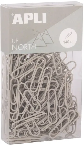 Agrafe Apli Up North - 28 mm, 140 buc, gri