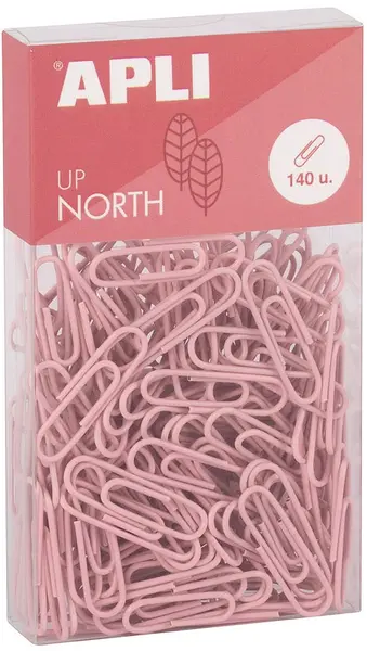 Agrafe Apli Up North - 28 mm, 140 buc, roz