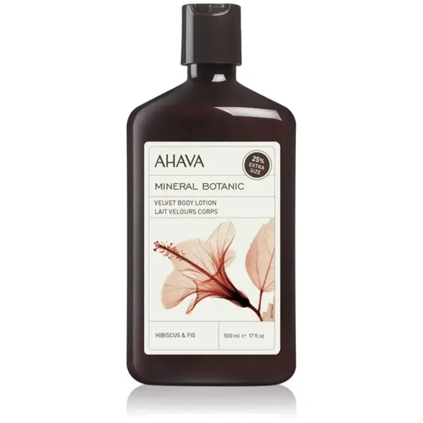 AHAVA Mineral Botanic Hibiscus & Fig lotiune de corp catifelata. hibiscus și smochin 500 ml