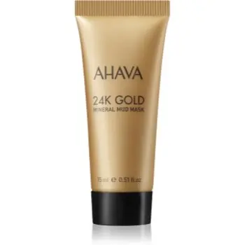 AHAVA Mineral Mud 24K Gold mască minerală de nămol cu aur de 24 de karate
