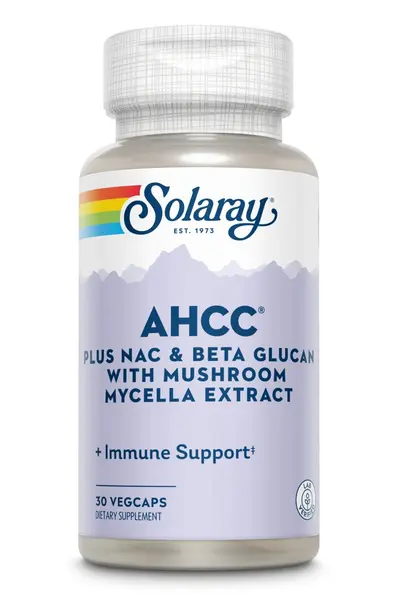 AHCC plus NAC & Beta Glucan , Solaray, 30 capsule, Secom