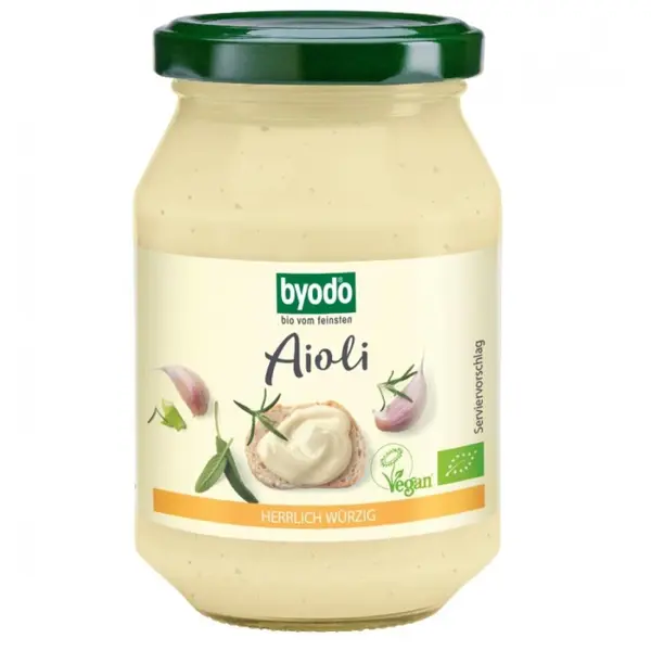 Aioli maioneza cu usturoi vegan fara gluten, eco - 250 ml