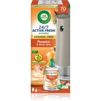 Air Wick Active Fresh Pumpkin & Winter Spice odorizant de aer automat cu reîncărcare