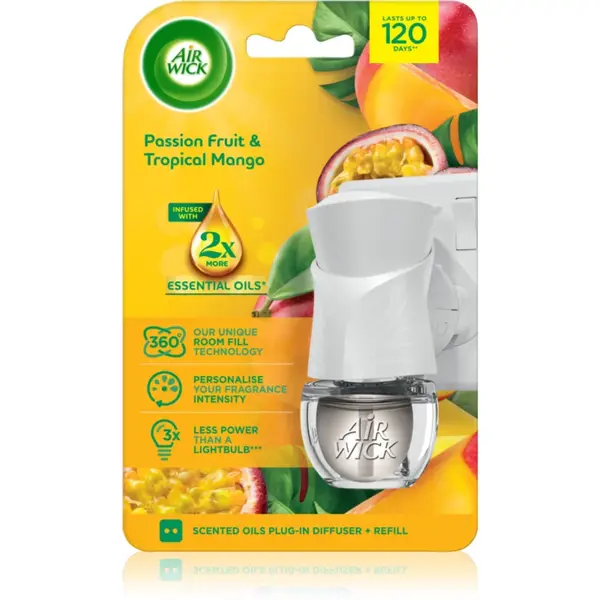 Air Wick Electric Passion Fruit & Tropical Mango odorizant electric cu rezervã 199 ml